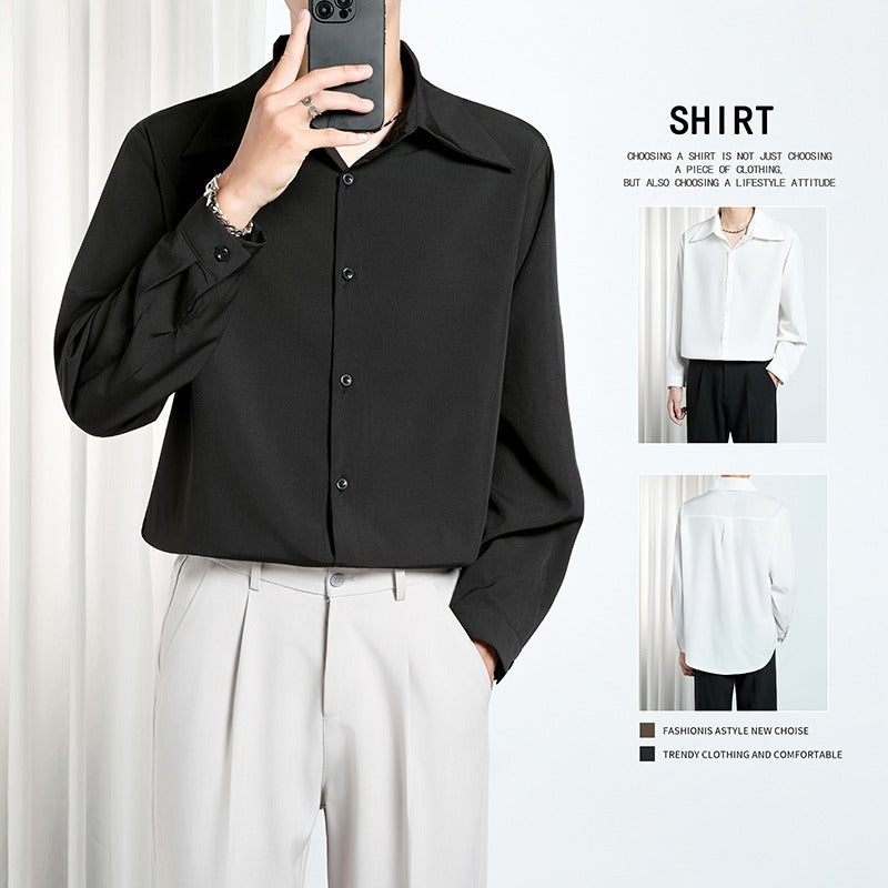 KOREAN STYLE DRAPIERENDES HERRENHEMD – Bild 5 | LuxeStyle