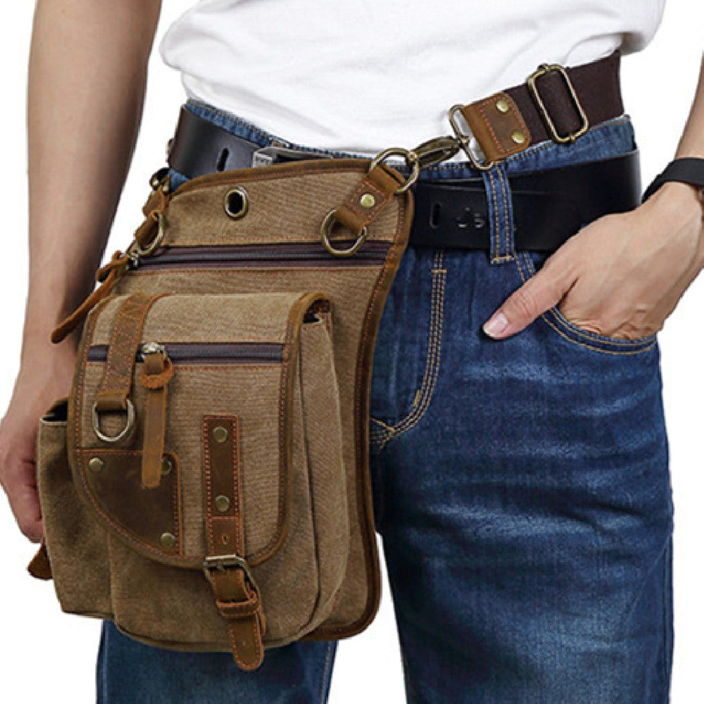 Canvas-Messenger-Tasche – Retro-Design – Bild 5 | LuxeStyle