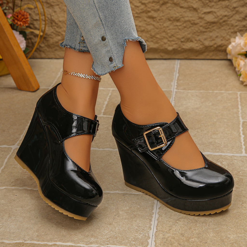 Wasserdichte Plateau-Wedge-Heels für Damen