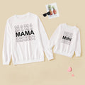 Partnerlook Letter Printed Pullover