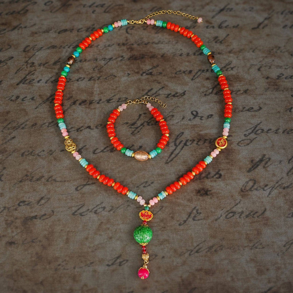 Clavicle Chain Armband und Halskette Set