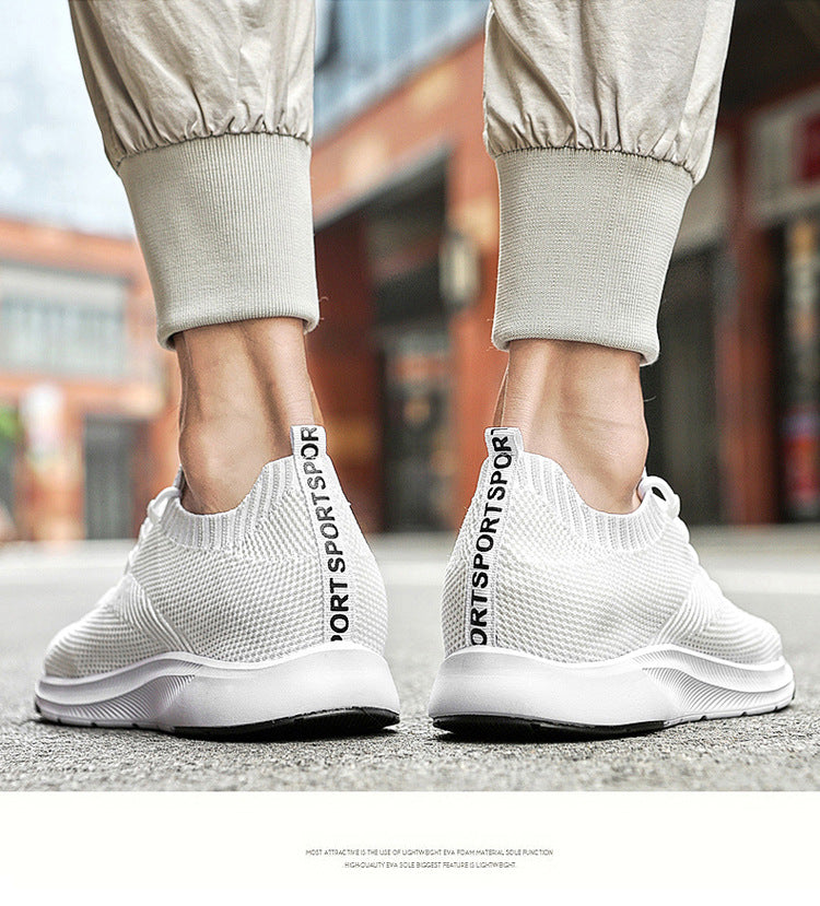 Weisser Sneaker mit verstecktem 7 cm Absatz – Bild 4 | LuxeStyle