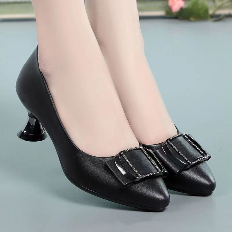 Elegante Leder-Pumps für Frühling und Herbst