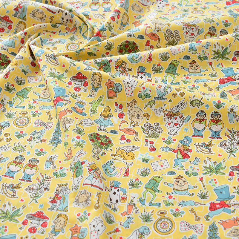 Baumwollstoff mit Cartoon-Print für Kinder – Bild 2 | LuxeStyle