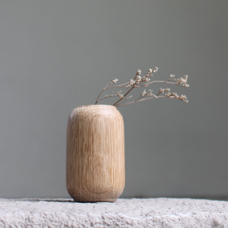 Holzblumentopf mit getrockneten Blumen – Bild 1 | LuxeStyle