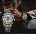 Herrenuhr im Retro-Look mit Skelett-Zifferblatt | LuxeStyle