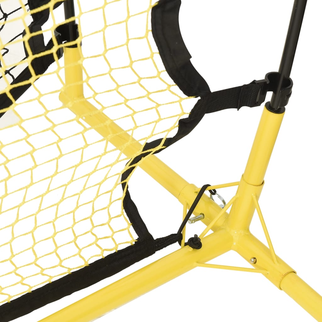 Fussball Rebounder Schwarz-Gelb 183x85x120 cm