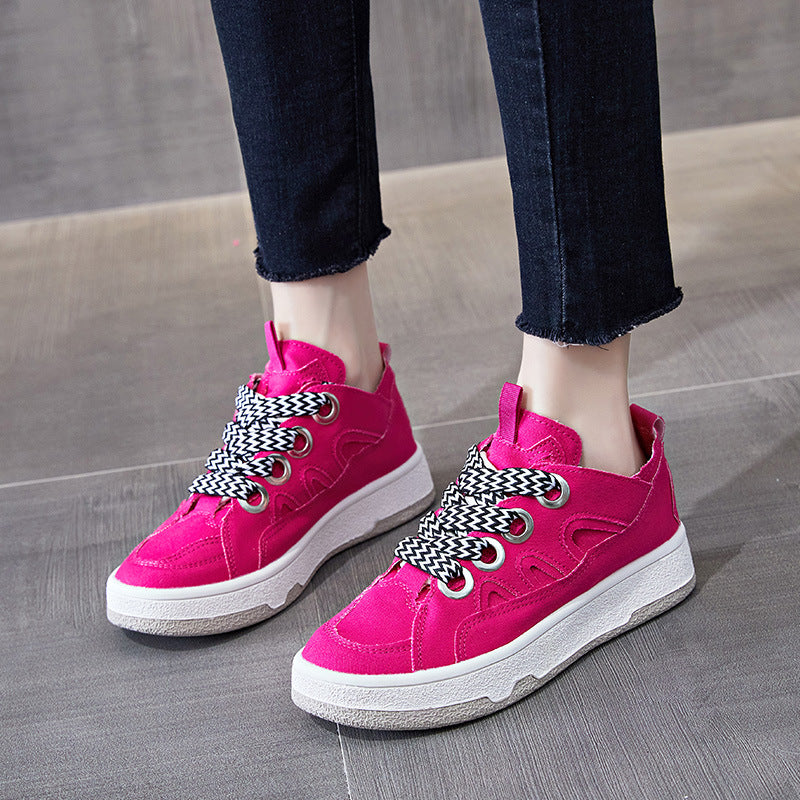 Damen Canvas Plateau Sneaker – Bild 3 | LuxeStyle