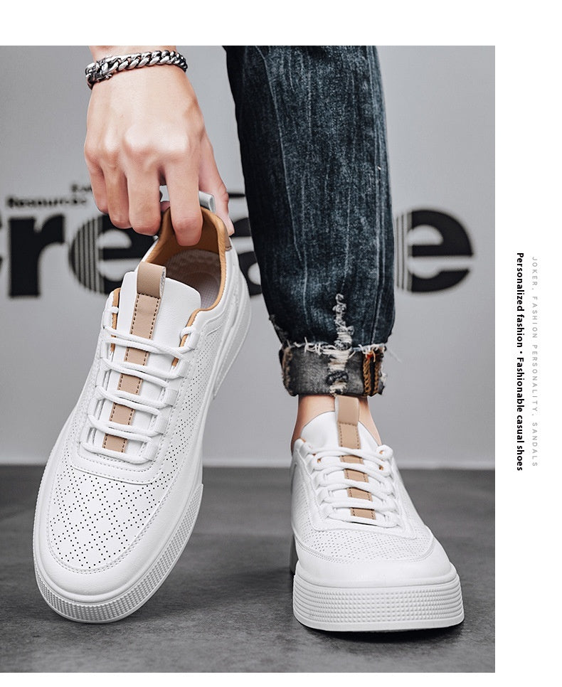 Schlichte weisse Sneaker mit dickem Boden – Bild 13 | LuxeStyle