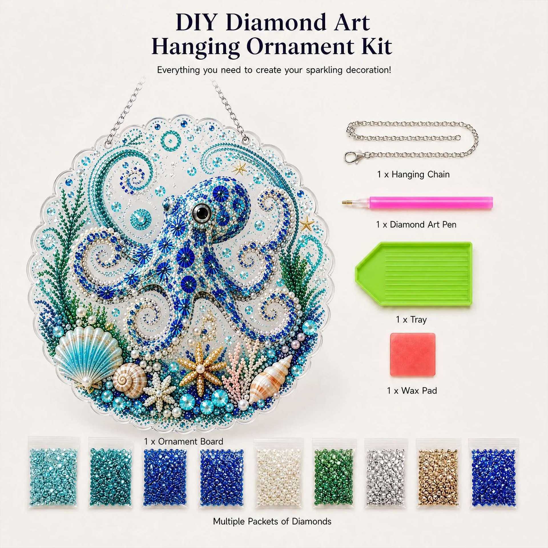 DIY Diamond Painting Acryl-Anhänger
