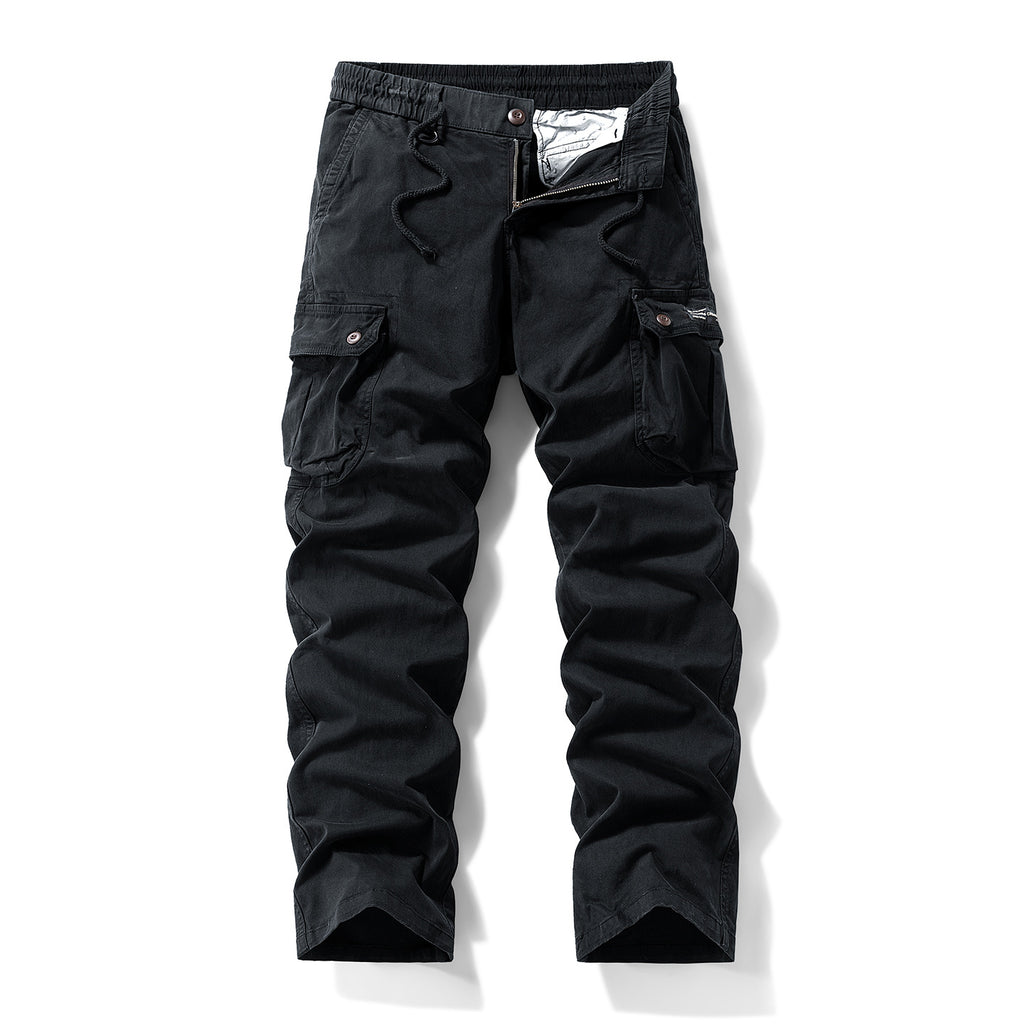 Outdoor Loose Straight-Leg Multi-Pocket Freizeithose