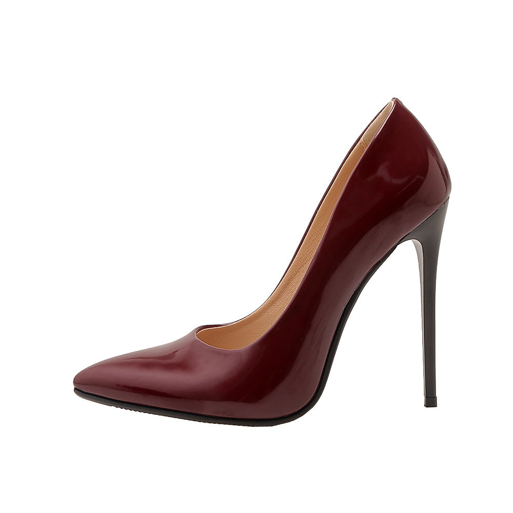 Spitze Stiletto-Pumps mit hohem Absatz