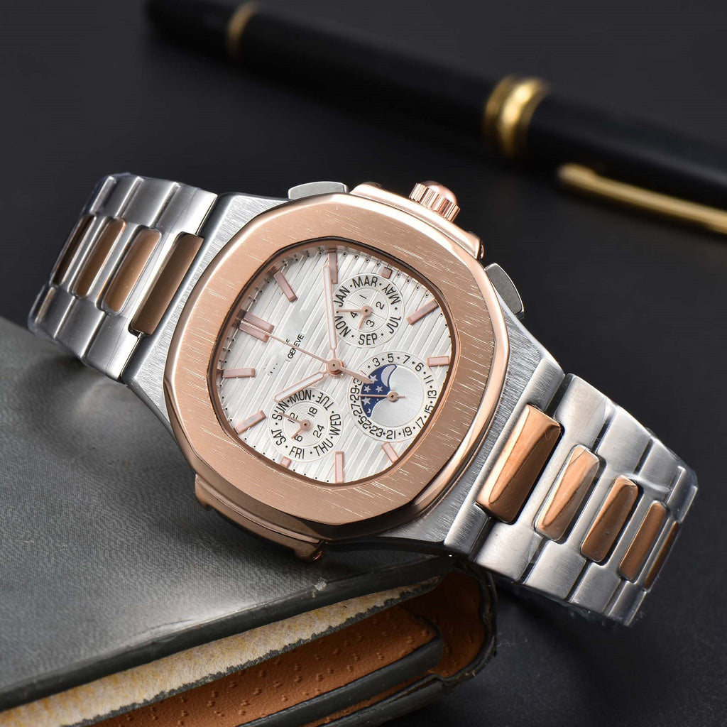 Nautilus Herrenuhr mit Stahlarmband – Ansicht 4