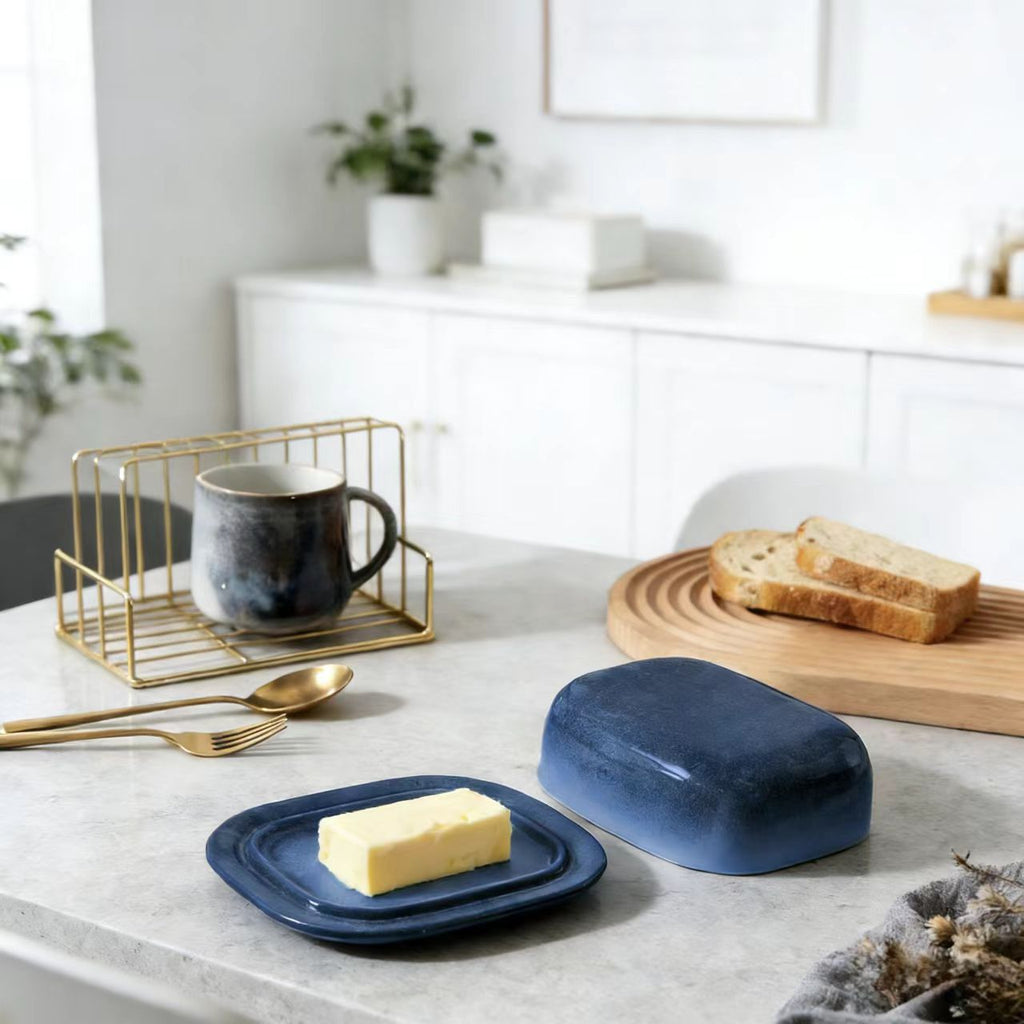 Keramik-Aufbewahrungsbox mit Deckel für Butter und Käse | LuxeStyle