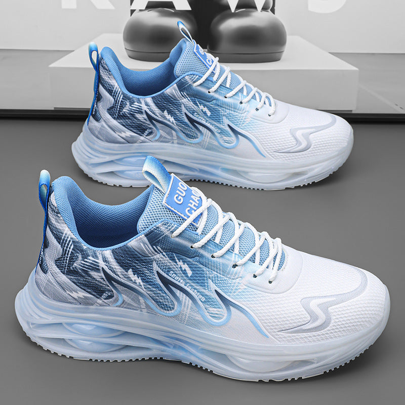 Sneaker mit mittlerer Plateausohle und Mesh-Obermaterial – Bild 9 | LuxeStyle