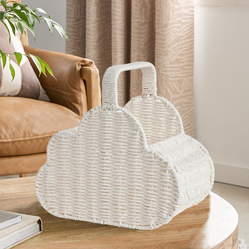 Nordischer Wolken-Korb aus Papierseil | LuxeStyle