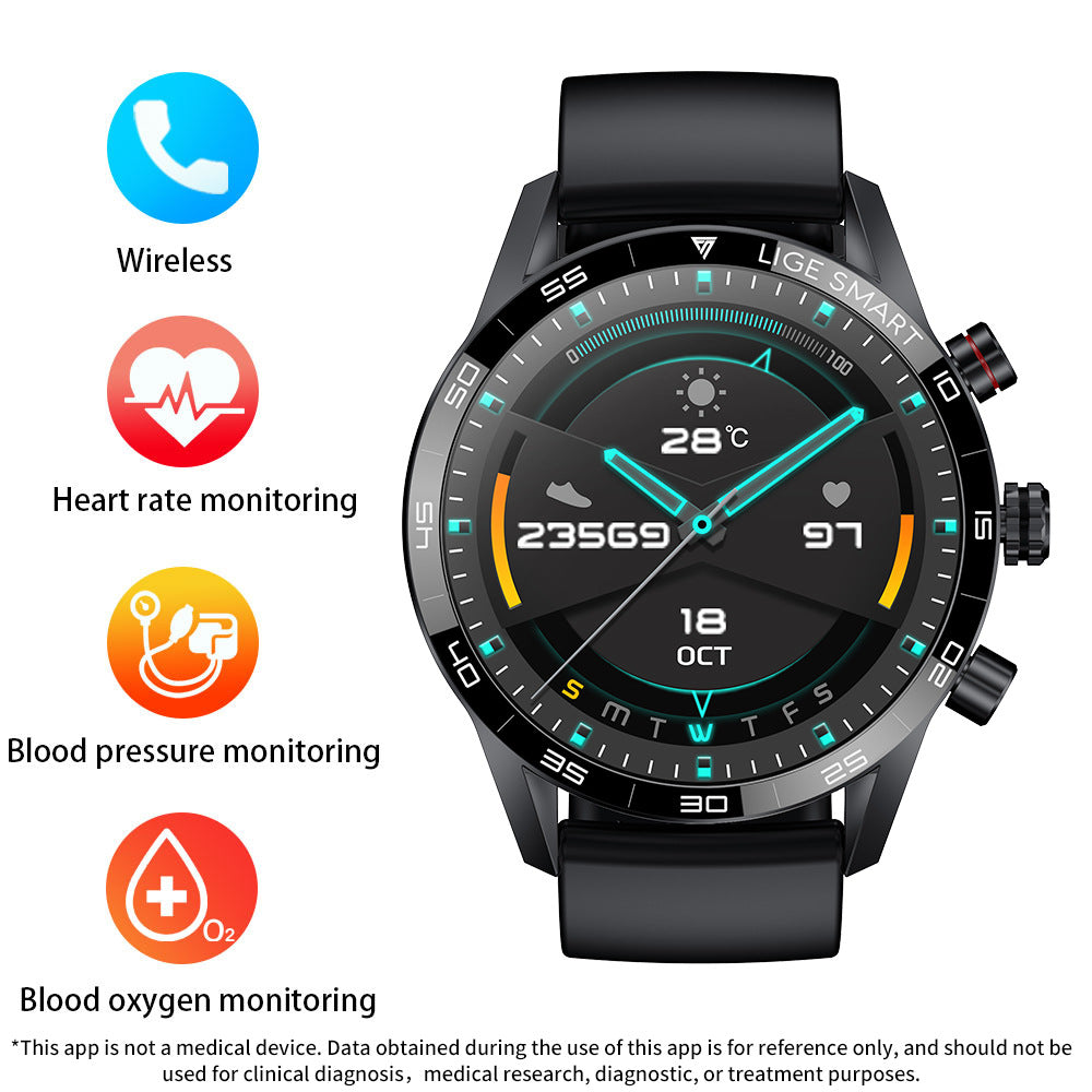 Smartwatch mit Blutdruck- und Herzfrequenzmessung