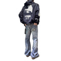 Bootcut Jeans mit Digitaldruck für Herren – Bild 1 | LuxeStyle