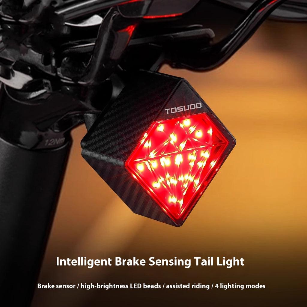 Velo-Rücklicht mit Bremslichtfunktion
