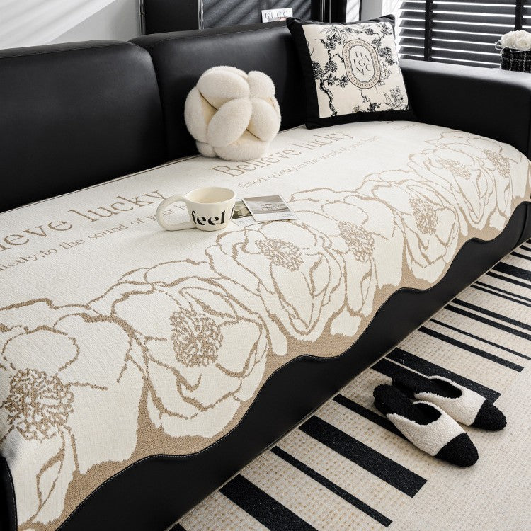 Sofakissen mit Pflanzen-Blumen-Muster, Licht-Luxus-Stil
