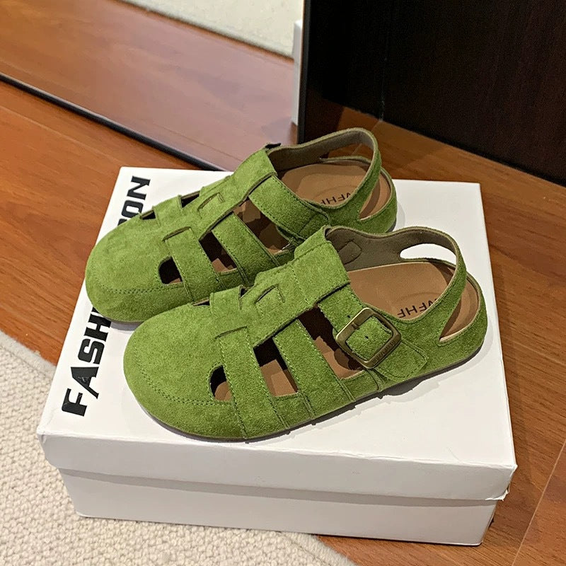 Sandalen mit runder Absatz – Bild 5 | LuxeStyle