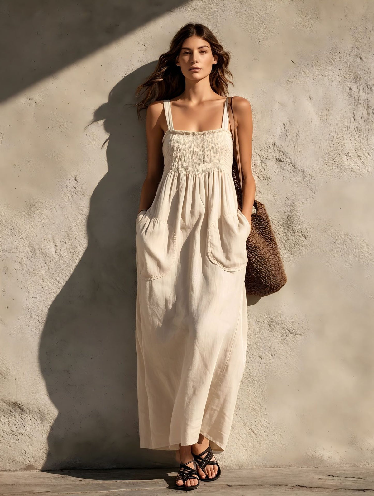 Langes Leinenkleid im Ferien-Stil – Bild 8 | LuxeStyle