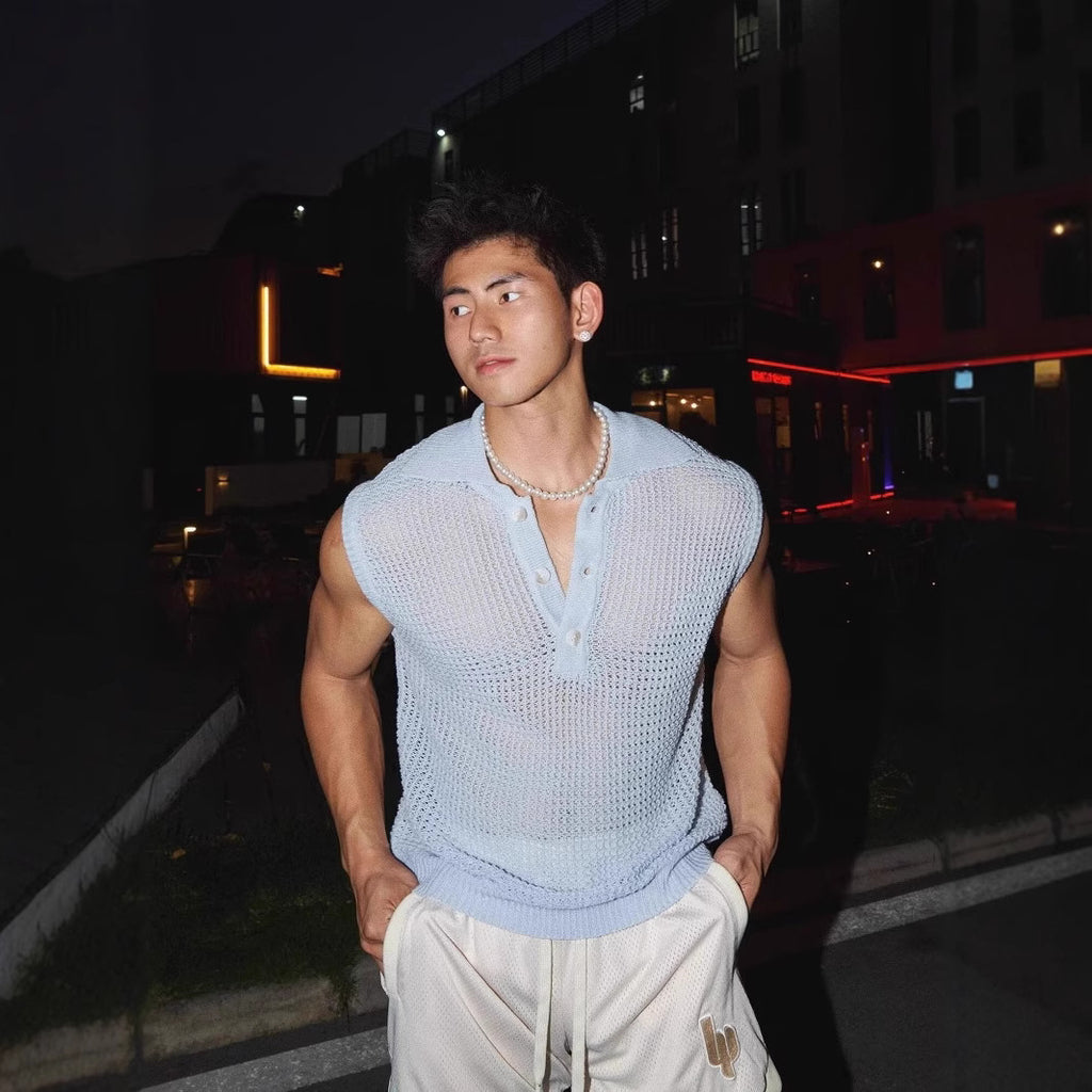Herren-Tanktop aus Ice Silk