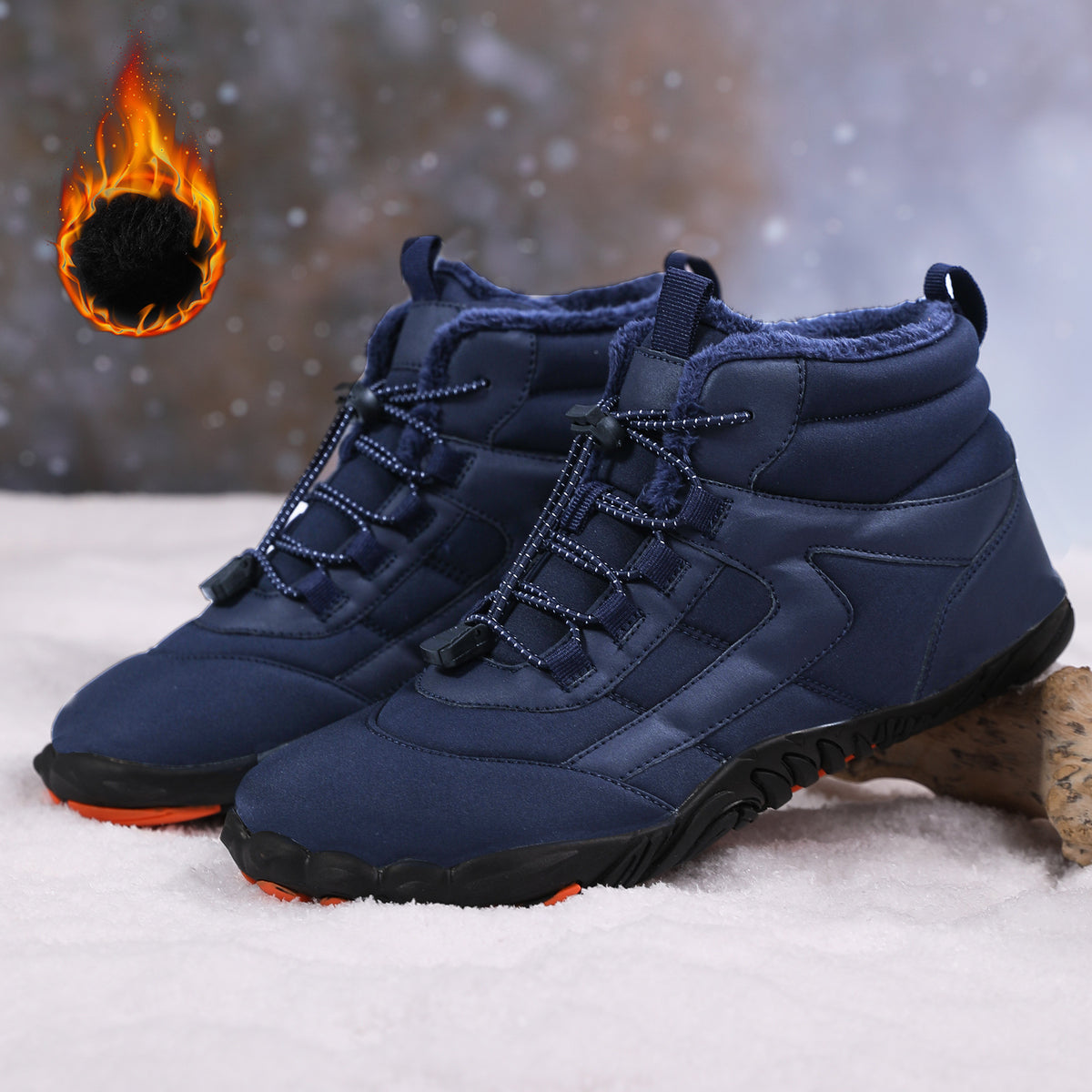 Plus-Size Outdoor Five-Finger-Schuhe mit Fleece – Bild 5 | LuxeStyle