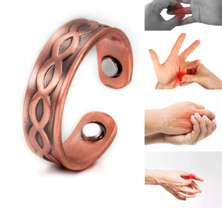 Verstellbarer Ring aus reinem Kupfer