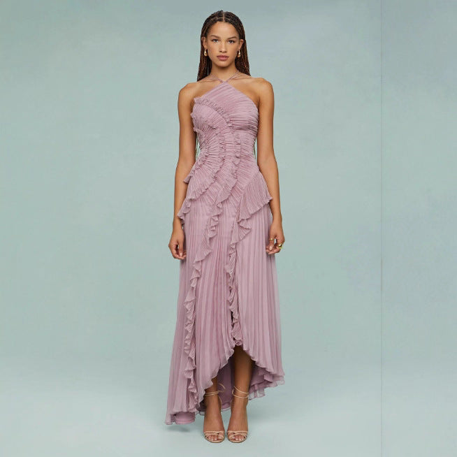 Elegantes Neckholder Chiffon-Kleid