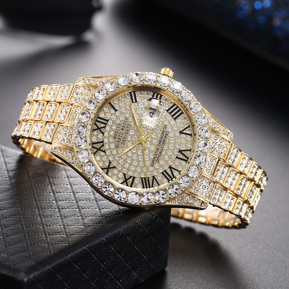 Strass-Zifferblatt Quarzuhr – Bild 6 | LuxeStyle