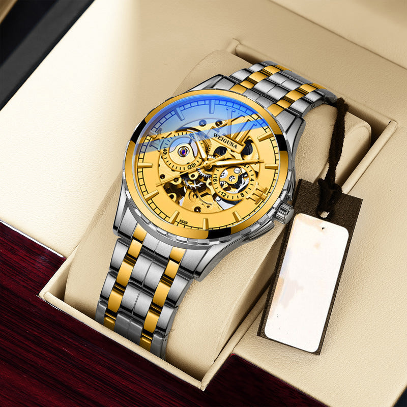Mechanische Herrenuhr, wasserdicht, leuchtend – Bild 4 | LuxeStyle