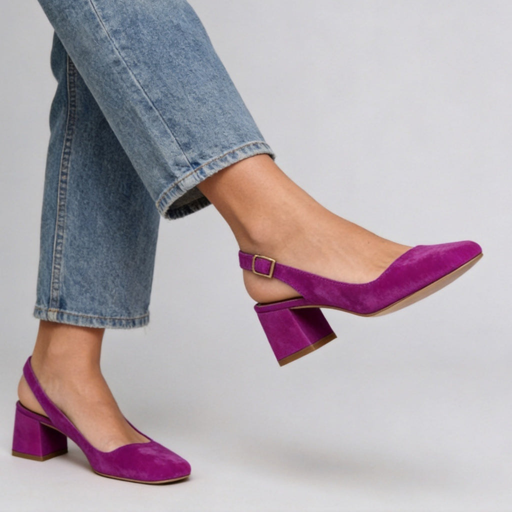 Spitzschuh Slingback Pumps Gr. 40-43 Frühjahr/Sommer