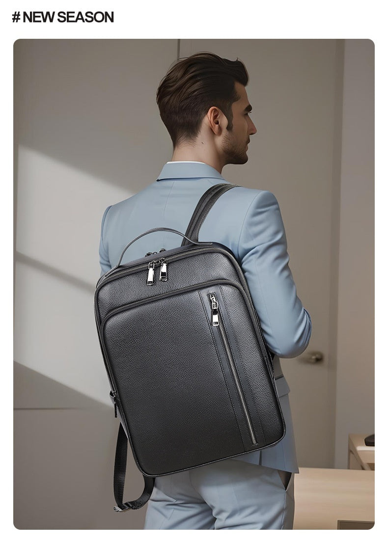 Männer-Leder-Rucksack mit 20-35L Kapazität – Bild 6 | LuxeStyle