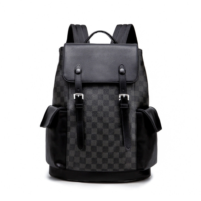 Korean-Style Plaid Rucksack – Bild 2 | LuxeStyle