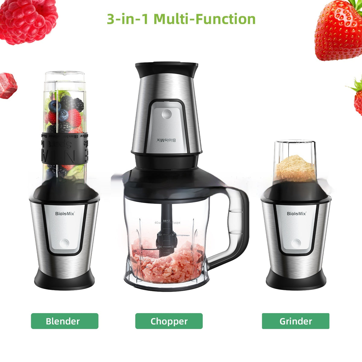 Multifunktionaler Mixer, Entsafter & Grinder – Bild 4 | LuxeStyle