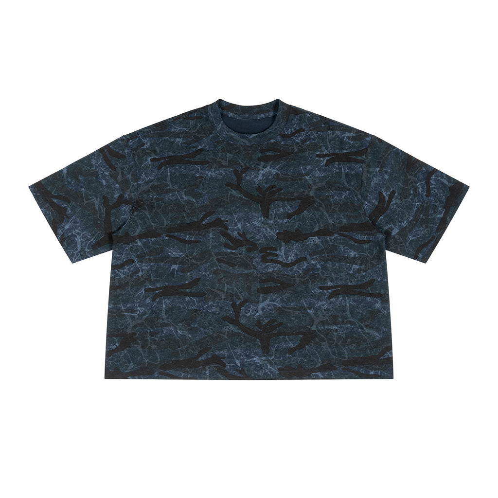 Herren Camouflage-Rundhals T-Shirt mit Kurzarm