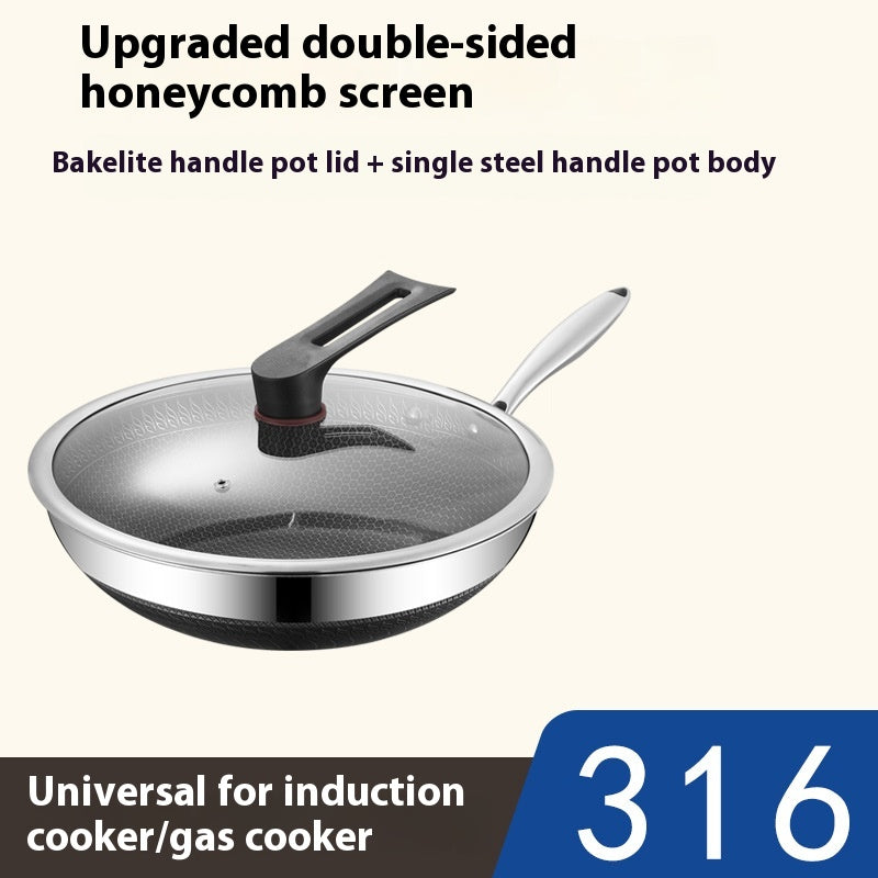 Wok aus 316 Edelstahl mit Wabenstruktur – Bild 17 | LuxeStyle