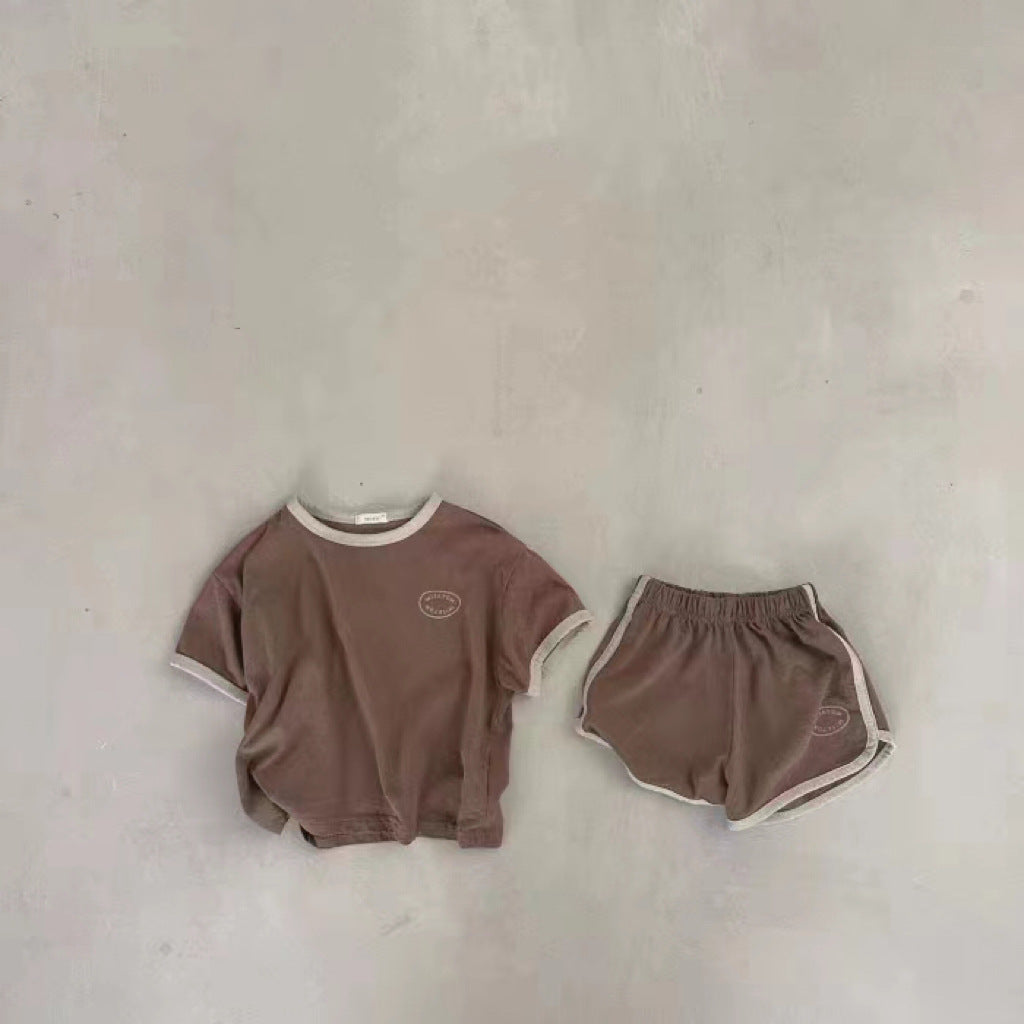 Baby-Set mit Rundhals-Shirt und Shorts – Bild 6 | LuxeStyle