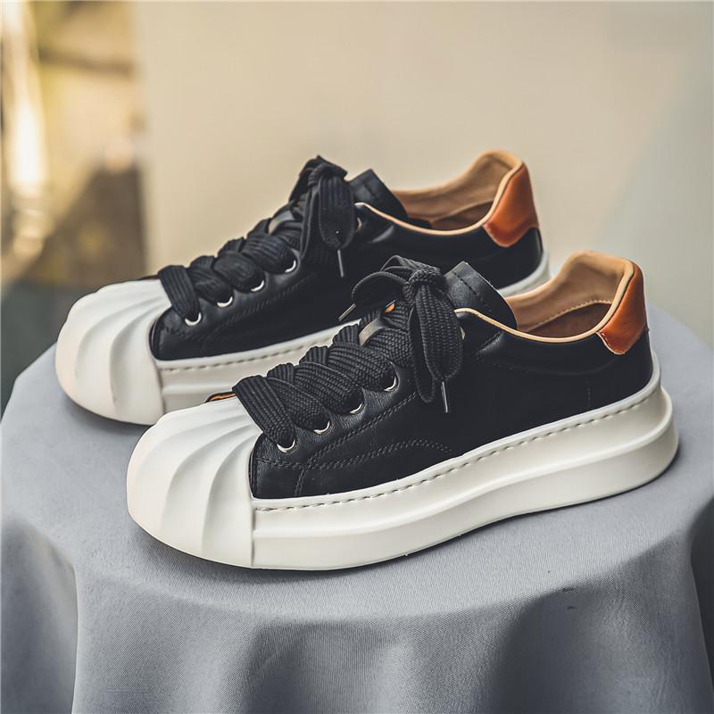 Shell Toe Leder-Sneaker für Herren – Bild 4 | LuxeStyle