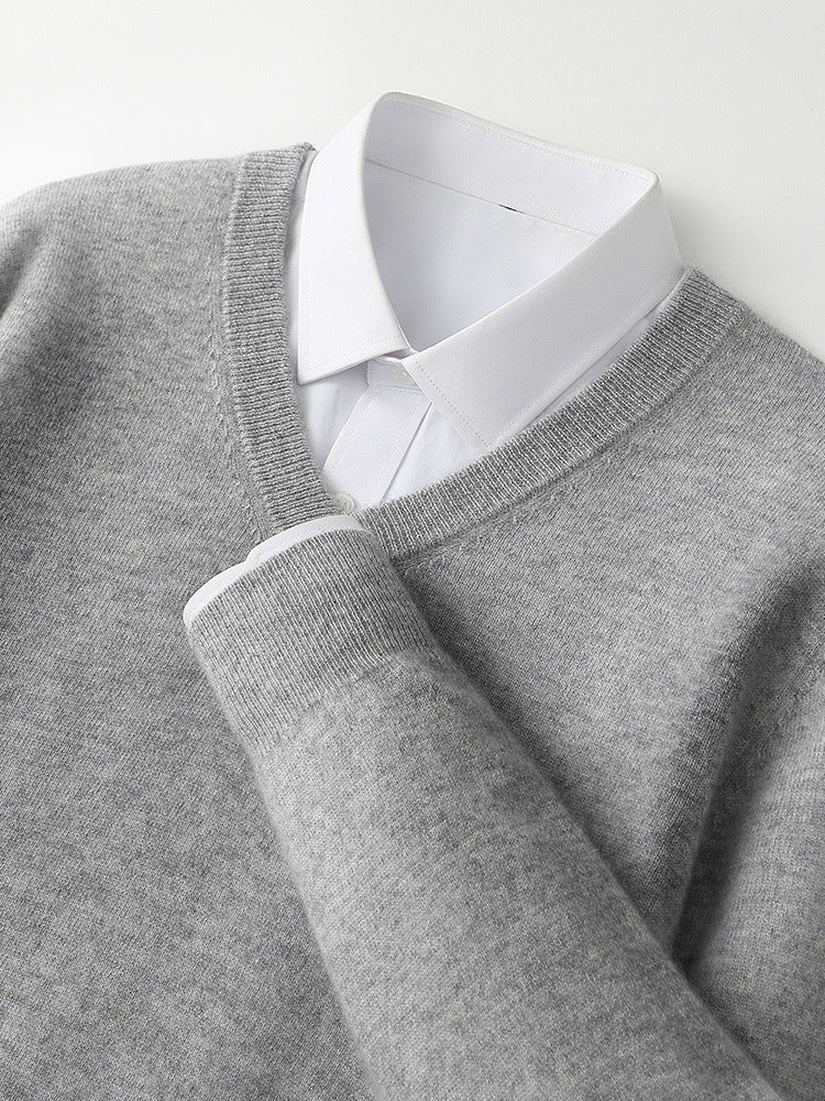 V-Ausschnitt Pullover aus Kaschmir