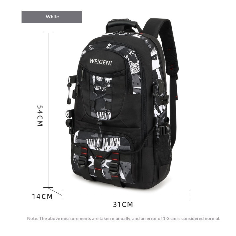 Grosser Outdoor-Rucksack für Herren mit USB
