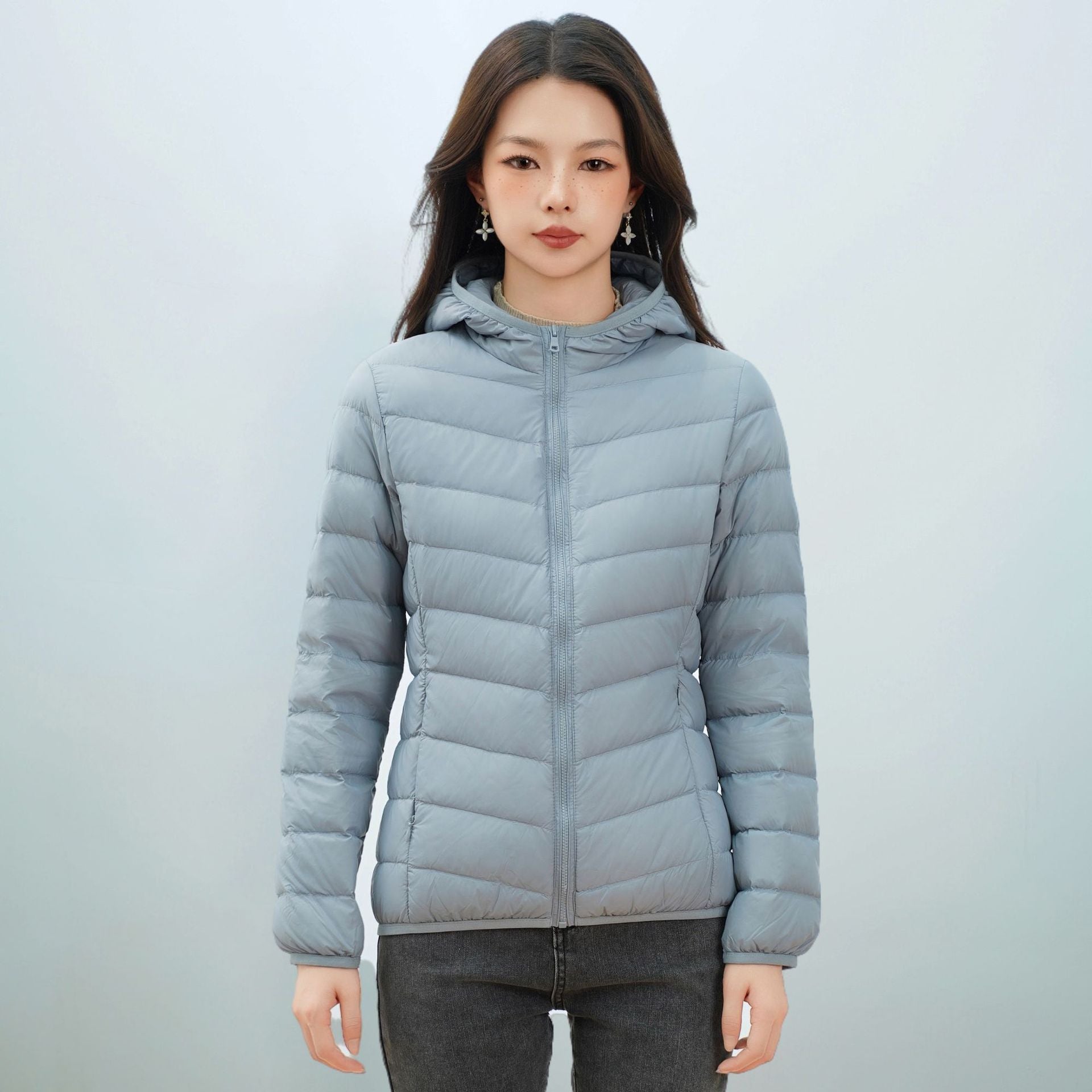 Leichte Daunenjacke für Herbst und Winter