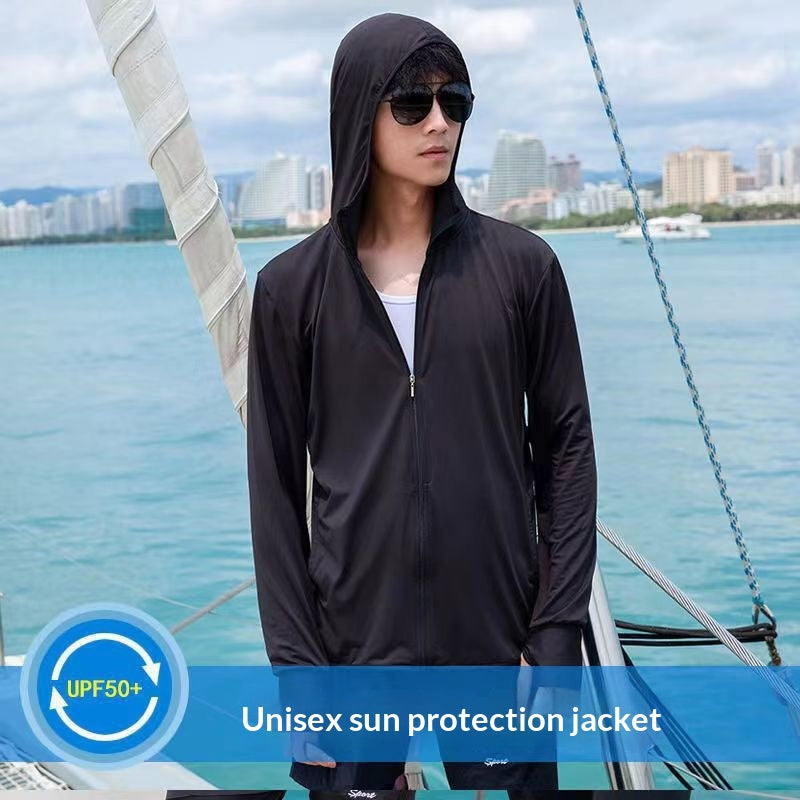 Ice Silk UV-Schutzjacke mit Kapuze für Herren