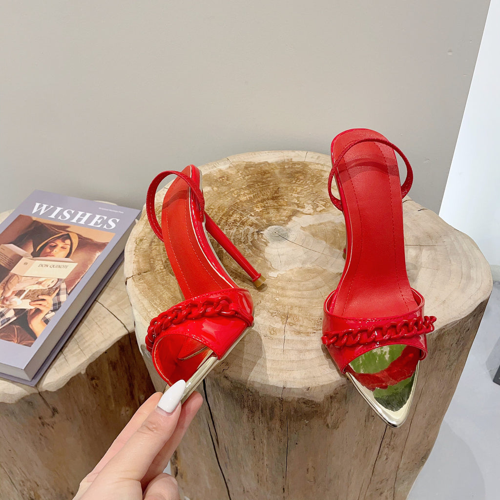 Roman Sandalen mit spitzer Zehenpartie – Bild 6 | LuxeStyle