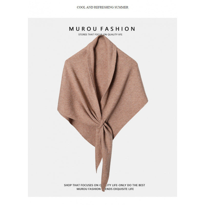 Schal aus 100 % Wolle – einfarbig – Bild 15 | LuxeStyle