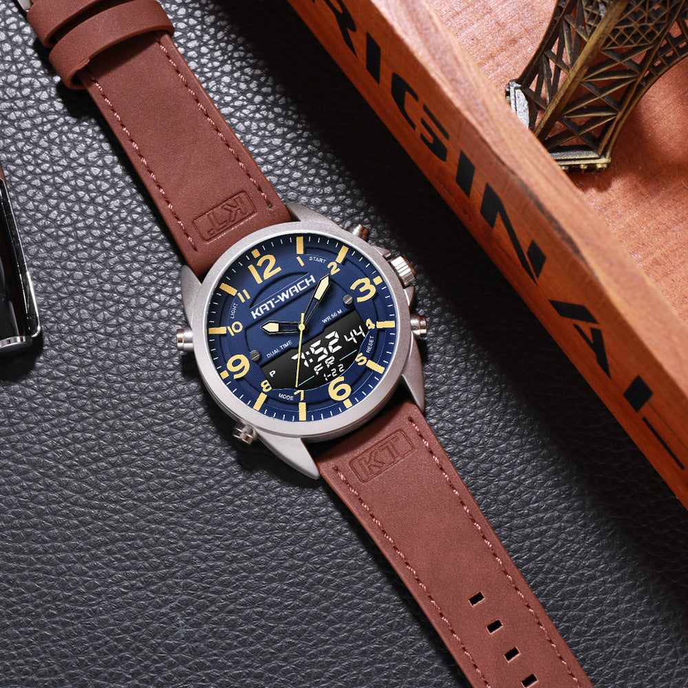 Herren Quarzuhr mit Doppelanzeige für Sport & Outdoor – Bild 4 | LuxeStyle