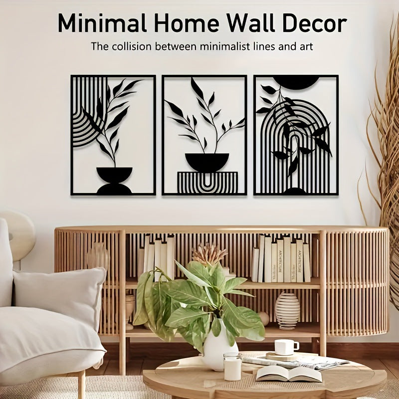 Minimalistische Metall-Wanddekoration – Bild 2 | LuxeStyle