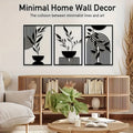 Minimalistische Metall-Wanddekoration