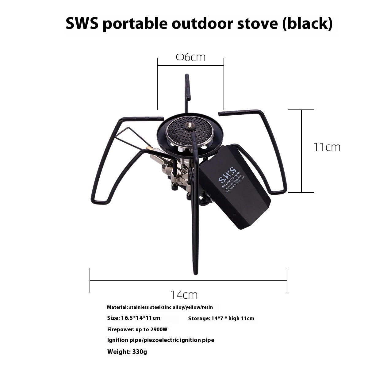 Blackened Spider Campingkocher, faltbar